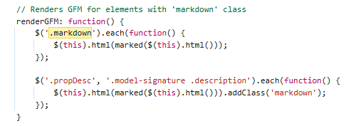 marked js call
